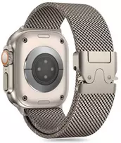 „Tech-Protect“ laikrodžio apyrankė „Milano Apple Watch 44/45/46/49 mm“, titano spalvos