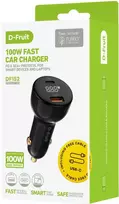 D-Fruit automobilio įkroviklis 100W USB-C + laidas DF152