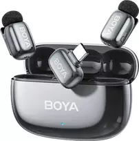 „Boya“ belaidis mikrofonas „mini 2-02 USB-C“, sidabrinis