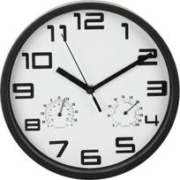 Sieninis Laikrodis 25 Cm Su Termometru Baltas
