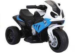 Elektrinis triratis motociklas vaikams BMW S1000RR, mėlynas