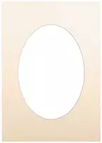 Nuotraukų rėmelis Victoria Collection Passepartout 21x29,7, ovalus biskvitas