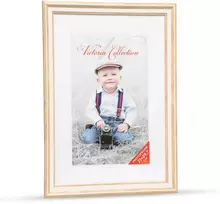 Victoria Collection Nuotraukų rėmelis Action 2 21x29,7 (A4), šviesiai rudas/baltas