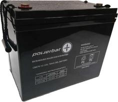 Akumuliatorius PowerBat CBE 12V 75Ah gilaus ciklo gelis