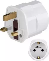Goobay travel adapter Euroopa - UK, baltas (45353)