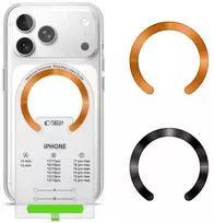 „Tech-Protect MagSafe“ žiedas MMP-210, 2 vnt., juodas/oranžinis