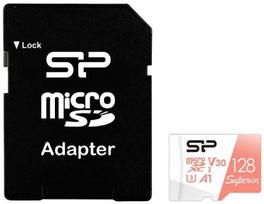 Silicon Power Micro SDXC 128GB Superior A1 atminties kortelė + adapteris