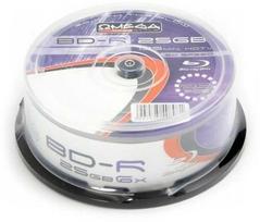 Omega Freestyle BD-R 25GB 6x spausdinamos plokštelės, 25 vnt. torto formos