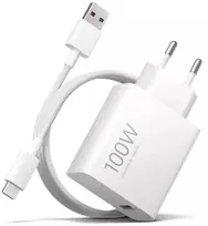 Kilimėlis „Xiaomi“ USB įkroviklis 100 W įkrovimo derinys USB-A, baltas