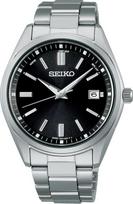 Seiko Selection The Standard SBTM323 Vyriškas saulės energija įkraunamas radijo bangomis valdomas laikrodis, sidabrinis