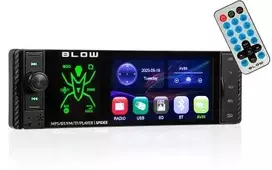 BLOW Radijas SPIDER 4" RDS RGB MP5/USB/MICRO SD MĖLYNAS
