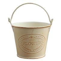 Vintage Iron Art Succulent Plants Flower Pot Bucket Sundries Storage Container