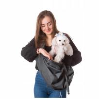 Transportavimo krepšys per petį šunims ir katėms Doggy Juliette, pilkas