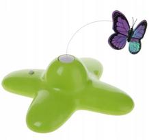 FUNNY BUTTERFLY skraidantis drugelis – interaktyvus žaislas katei su baterijomis