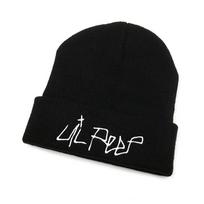 Lil Peep Knitted Cap Winter Knit Bonnet Hat Skullies Beanies Hip Hop Caps for Unisex juoda