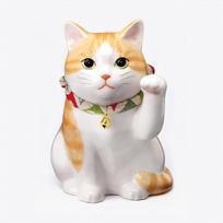 Yakushigama Uchino good luck Maneki-neko (Tiger) (with sticker) įvairiaspalvis