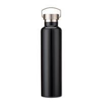 500/600/750/1000ML Nerūdijančio Plieno Termosas Vakuuminis Izoliuotas Vandens Butelis Termosinis Puodelis Kelionėms Dviračiu Žygiams Sportiniai Buteliai 500ml juoda