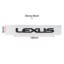 3D ABS Automobilio raidės Emblema Galinės bagažinės Lipdukas Ženklelis Lexus F SPORT Hybrid ES CT GS IS UX GX LBX NX RX 350h 450h priedai black