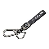 1 vnt. Automobilio Metalinis Raktų Pakabukas Smulkios Odos Emblema Raktų Žiedas Priedai Dacia Bigster Spring Duster Sandero Jogger Dokker Lodgy gray