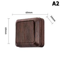 Wall Surface Button Light Switch Eu Spray Paint Retardant Abs Outdoor 1/2 Gang 1 Way Wall Exterior Rocker On / Off Switch as the picture