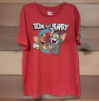 Tom & Jerry Mens 2XL Red Classic Cartoon Hanna Barbera Vintage Style Unisex T-Shirt XXL