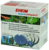 EHEIM Aquacompact akvariumo filtro kasetės rinkinys – efektyvi filtracija, universalus naudojimas