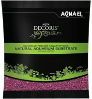 AQUAEL dekoratyvinis akvariumo žvyras fuksijos spalvos, 1kg