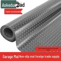 Aokeduo Black Gray Herringbone Diamond Garage Mat