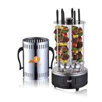 Multifunctional Home BBQ Grill & Skewer Rotisserie – Smokeless Charcoal Grill with Rotating Skewer Function