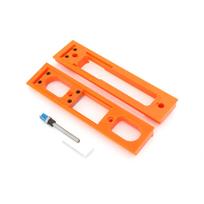 Adjustable Soft Closing Hidden Door Hinges Installation Grooving Tool for Concealed Hinge Template oranžinė