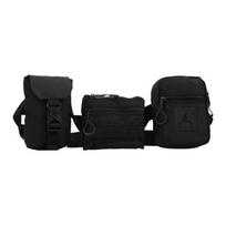 Jordan Nylon One Shoulder Crossbody Fanny Pack Regular Unisex Jet Black JD2013016GS-001