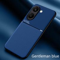 Rugged Protective Cover for Xiaomi Poco X8 Pro Max Case Built-in Magnetic Suction Car Holder Phone Coque Fundas Poco X8 Pro mėlyna
