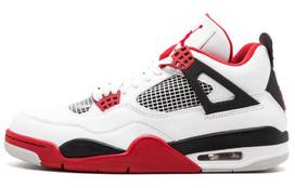 Jordan 4 Retro Fire Red 308497-110 41 white