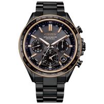CITIZEN ATTESA CC4055-65E, Chronografas, GPS palydovinis laikrodis, Safyro stiklas, Titanas, Verslo analoginis, Juodas/Auksinis, Radijo bangomis valdomas saulės energija, Pagamintas Japonijoje