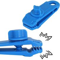 Camps Kit Tents Accessories Canvas Tighten tool Tarp Clips Windproof Clip Hook Camping Tent Holder 1pc mėlyna