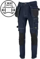 Džinsinės darbo kelnės su elastanu Reis JEANS 415 - I kategorija, Cordura sutvirtinimai