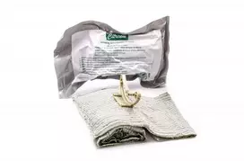 Pirmos pagalbos elastinis tvarstis hemostatinis sterilus 10cmx180cm, padelis 10cm x18cm