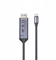 Unitek Dwukierunkowy kabelis USB-C - DisplayPort 16K | 80Gbps | HDR | 1.8m