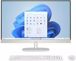 „Hewlett Packard“ (HP) HP 27-cr0224nw Intel® Core™ i5 i5-1335U 68,6 cm (27 colio) 1920 × 1080 pikselių „viskas viename“ kompiuteris 16GB DDR4-SDRAM 512GB SSD Laisvas DOS Wi-Fi 6 (802.11ax) Baltas