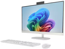 Hewlett Packard (HP) Darbalaukio Kompiuteris - HP AiO 27-ct2004nw, Ryzen AI 5 330, 16GB RAM, 512GB SSD, Balta