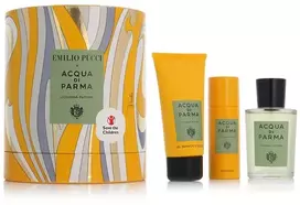 Set Acqua di Parma: Colonia Futura, Eau De Cologne, For Men, 100 ml + Colonia Futura, Dušo želė & Šampūnas 2-In-1, 75 ml + Colonia Futura, Anti-Sweat, Dezodorantas Purškiklis, For Men, 50 ml