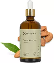 Masažo aliejus Habys Nature Sweet Almond 100% saldinių migdolų 100 ml