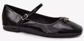 Juodos balerinos su sagtimi Step in style