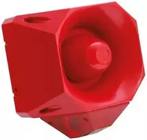 Cooper Eaton „Asserta MIDI“ optinis ir akustinis signalizacijos įrenginys 230 V AC 108 dB raudonas IP66 (7052111FUL-0130)