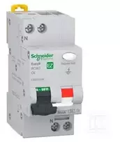 Schneider Electric „Schneider“ diferencinis automatinis jungiklis C 6A 1P+N 30 mA, A tipo EZ9D55606