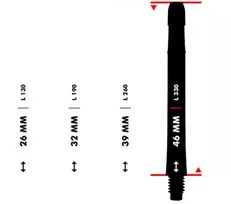 Koteliai L-style N9 Gradient L-SHaft 330, skaidrios/žalios spalvos