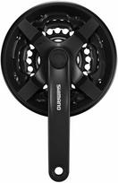 Švaistiklis Shimano 6/7/8-Speed Juodas FC-TY301 48/38/28T 170mm