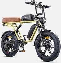 Dviratis 20" elektrinis Engwe M1 dviguba baterija geltonas
