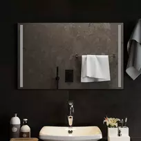 LED vonios veidrodis Skaidrus 80 x 50 cm grūdintas stiklas