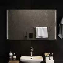 LED vonios veidrodis Skaidrus 100 x 60 cm grūdintas stiklas
